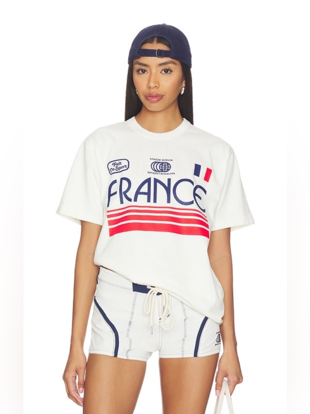 FRANCE Graphic Short-Sleeve Tee - White/Red/Blue